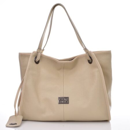 FRNC LEATHER BIG SHOULDER BAG