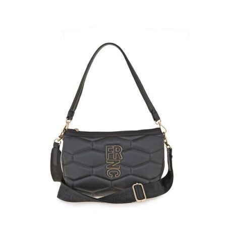FRNC Τσάντα Ωμου Σε Χρώμα Μαύρο Καπιτονέ