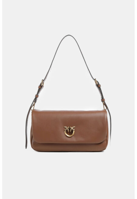 Δερμάτινη τσάντα χιαστί μεσαίου μεγέθους Love Bag Click Soft Horizontal Handle