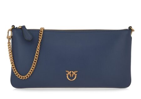 PINKO Δερμάτινη Horizontal Flat Bag